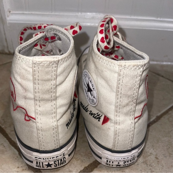 Converse Made With Love High Tops Juniors Size 5 - Picture 4 of 10